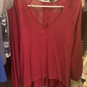 Lush blouse with cross front